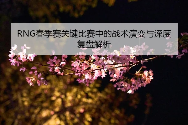 RNG春季赛关键比赛中的战术演变与深度复盘解析